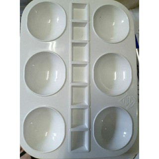 Khay pha màu nước 6 ô lớn + 7 ô nhỏ