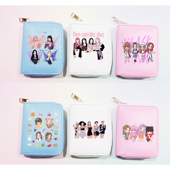 Ví blackpink bangtan VNI1 ví ngắn blink idol kpop army thần tượng hoạt hình