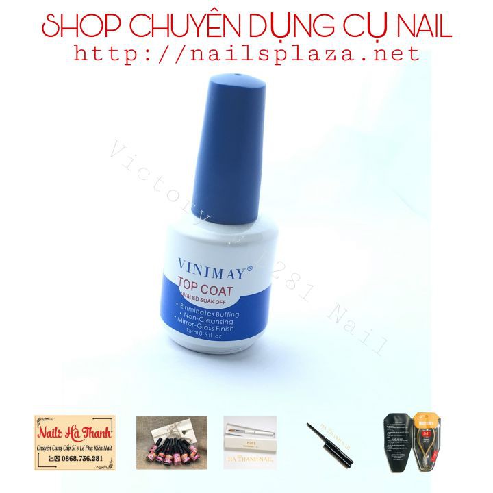 [ Hàng Chính Hãng ] Top Coat , Top Bóng Vinimay 15ml