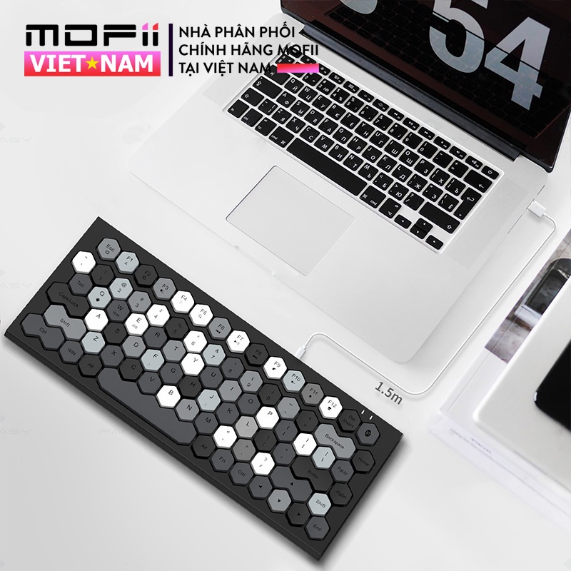 Bàn Phím Bluetooth không dây MOFII PHOENIX Chính hãng Giả Cơ tương thích Win, MacOS, iPad, Điện thoại, Tivi