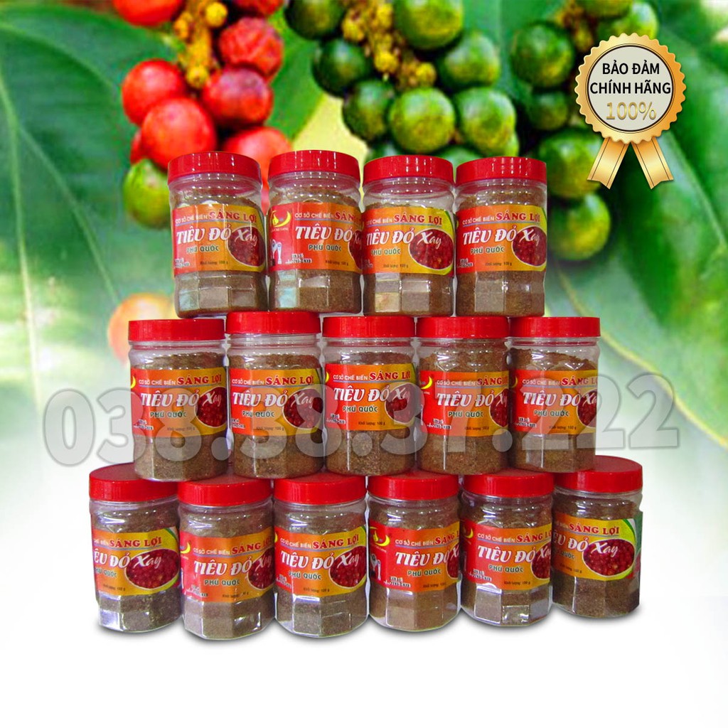 Tiêu đỏ xay SÁNG LỢI hộp 100g