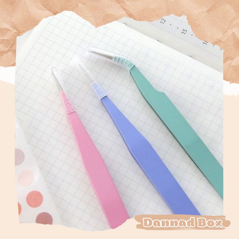 Nhíp Gắp Bằng Thép Không Gỉ Màu Pastel Nhẹ Nhàng Trang Trí Sổ DIY