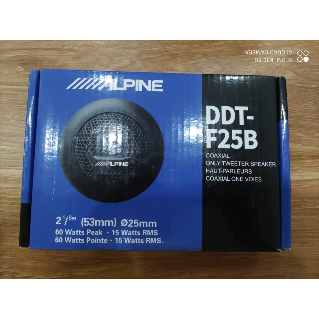 ✅HCM_Loa Treble Alpine F25B kèm tụ nâng cấp âm thanh xe hơi