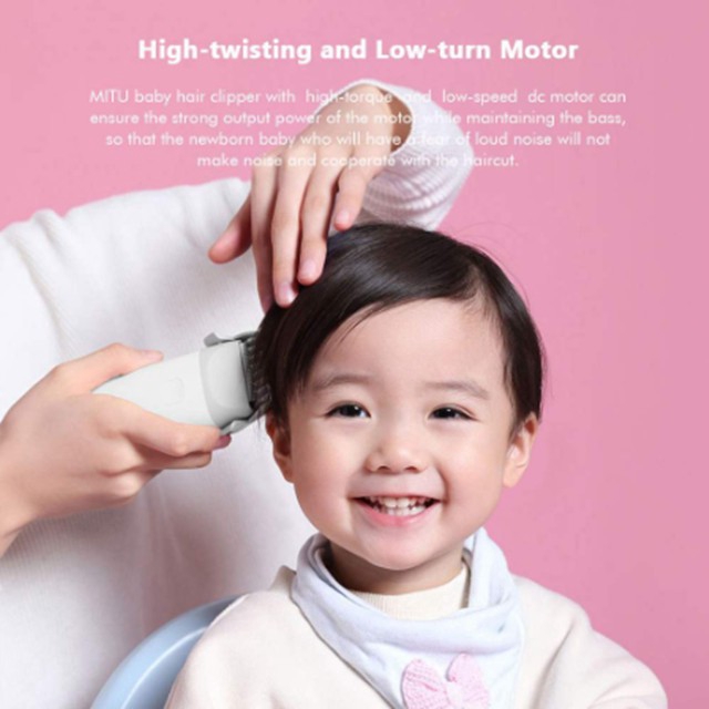 Dụng cụ cắt Xiaomi MiTu tông đơ cạo Hair clipper baby tóc tông đơ tăng đơ cắt hair trimmer Waterproof máy làm tóc phụ kiện cho bé