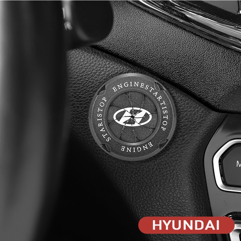 Nắp Nút Bấm Khởi Động Xe Hơi Hyundai I10 Santafe Tucson Accent Kona I20 Creta Veloster Palisade Avante Ioniq Sonata Vence Elantra Santro
