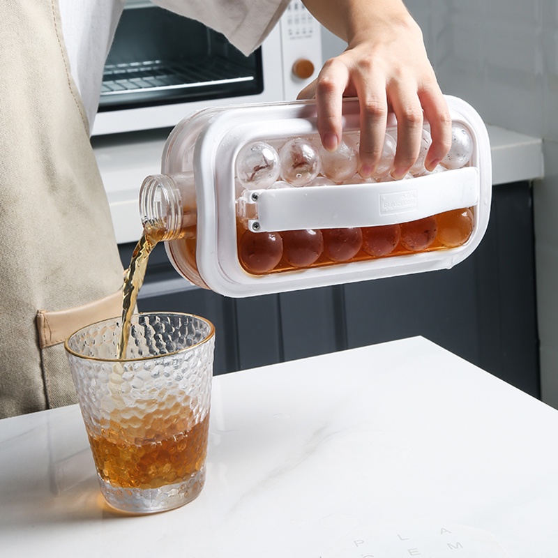 Bình làm nước đá hình quả bóng 2 trong 1 tiện dụng cao cấp