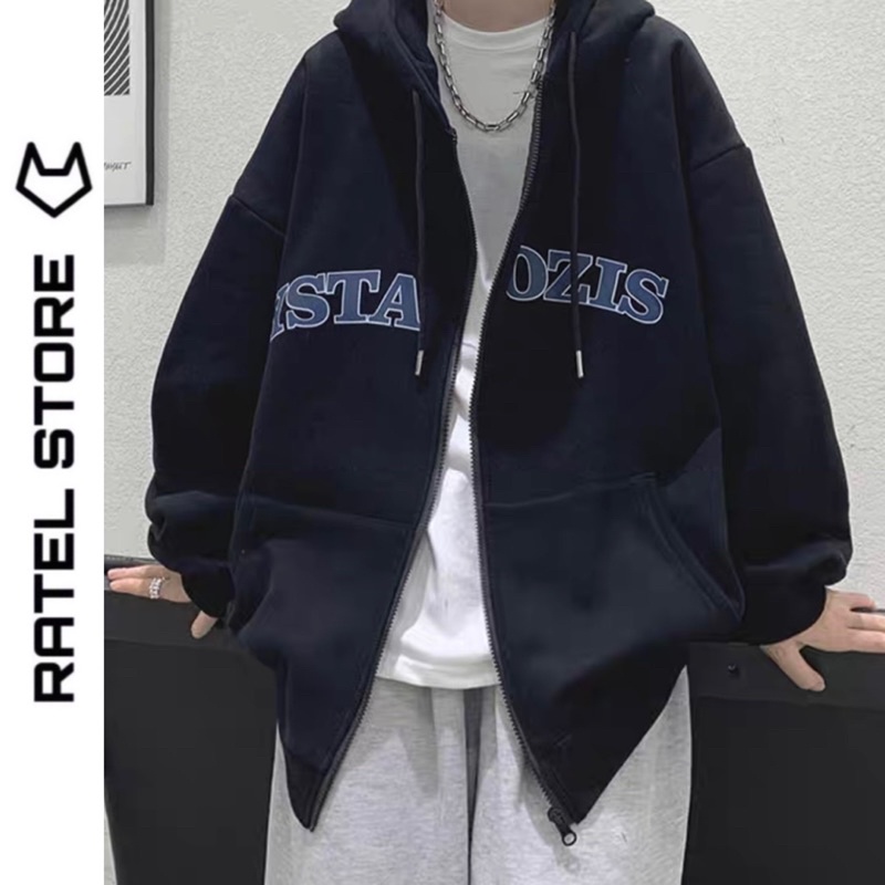 Áo Khoác Local Brand Jacket Hoodie Zip Nỉ Thu Đông Nam Nữ YSTAOZIS Unisex Form Rộng