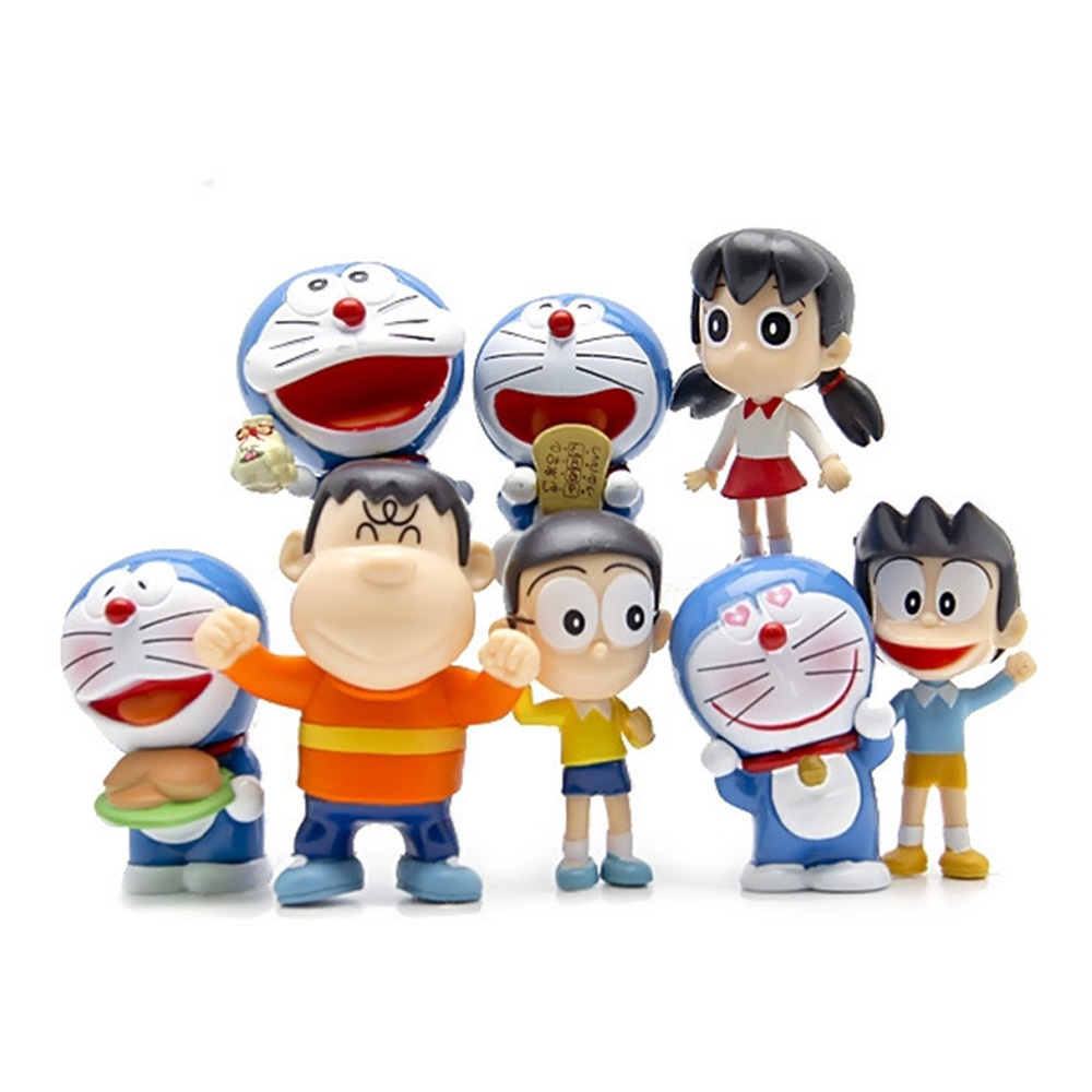 Set 8 Mô Hình Đồ Chơi Nhân Vật Shizuka Minamoto Trong Phim Hoạt Hình Doraemon