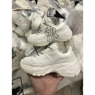 Giày thể thao sneaker mlb NYC kem