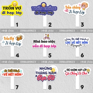 Hashtag cầm tay check in họp lớp, sự kiện, hashtag họp lớp (Nhắn tin để chọn mẫu, có thiết kế theo yêu cầu)