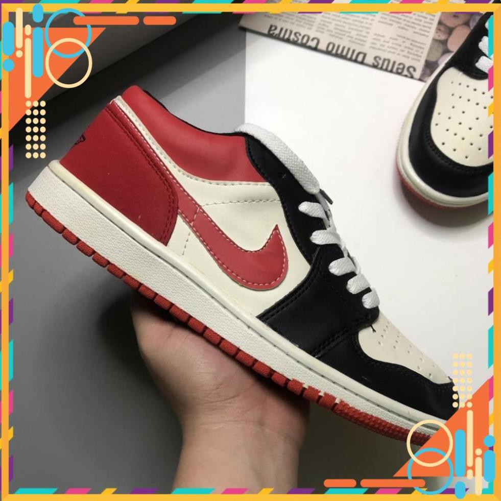 Giày Thể Thao Sneaker JDA1 Màu Đỏ Đen Da Lộn Cao Cấp Full Size Nam Nữ | JDDD0001