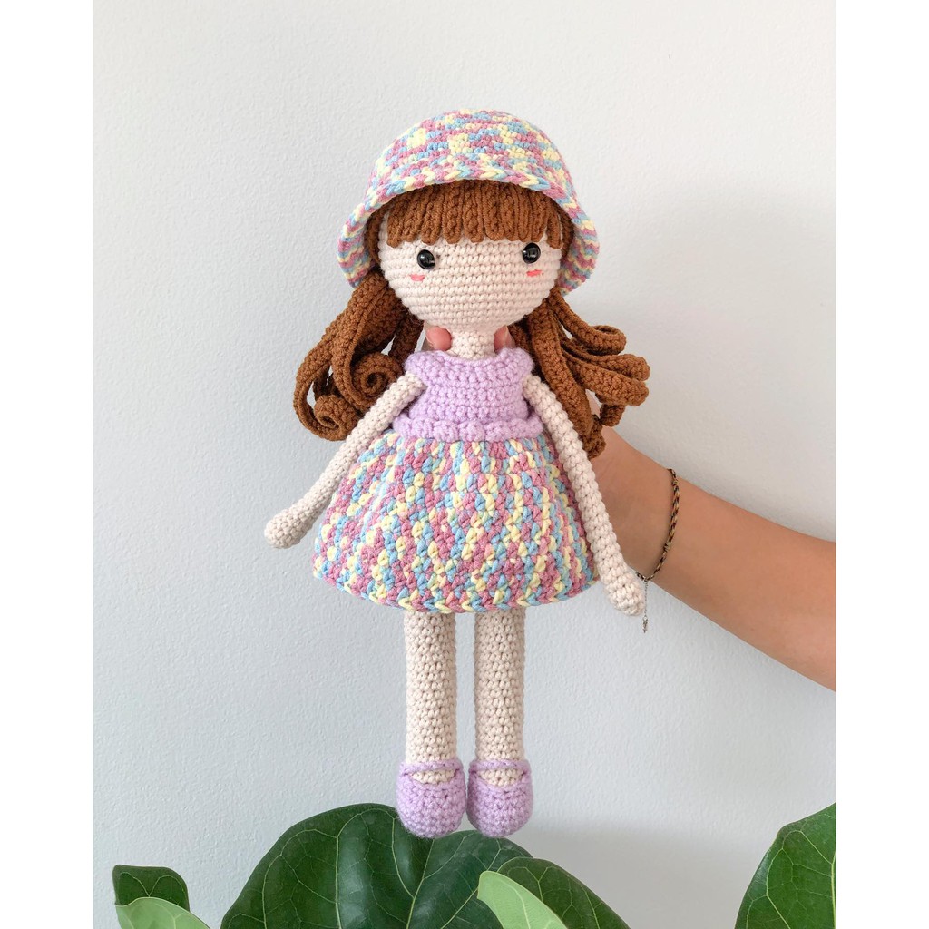 BÚP BÊ BẰNG LEN - BÚP BÊ 30CM - BÚP BÊ HANDMADE - BÚP BÊ THỦ CÔNG - QUÀ TẶNG TRẺ EM - BÚP BÊ - ĐỒ CHƠI - THÚ NHỒI BÔNG