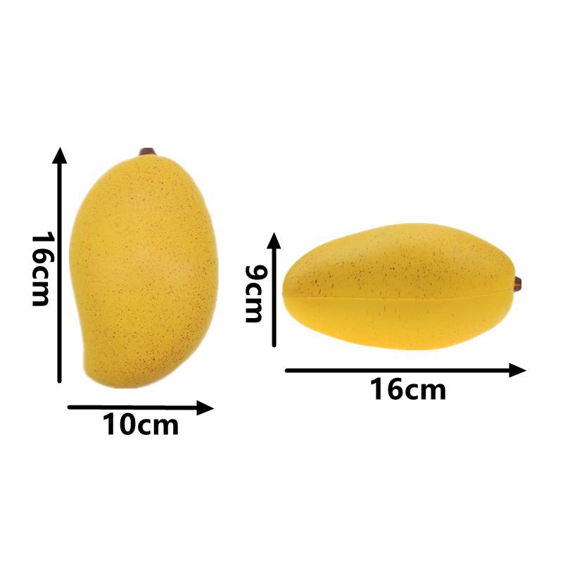 Đồ chơi nắn bóp đàn hồi giảm căng thẳng hình quả xoài 16cm