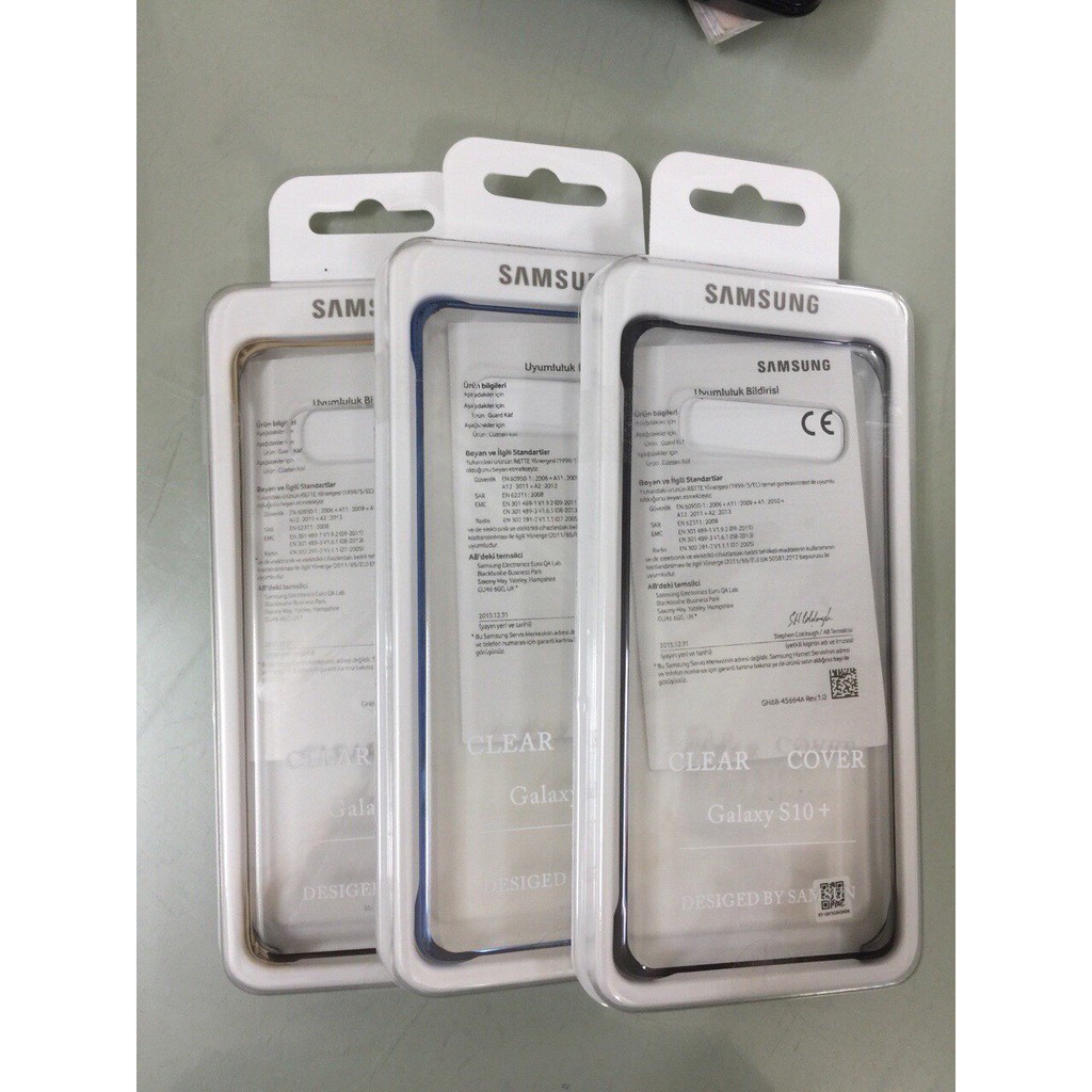 Ốp lưng clear cover galaxy s10 Plus