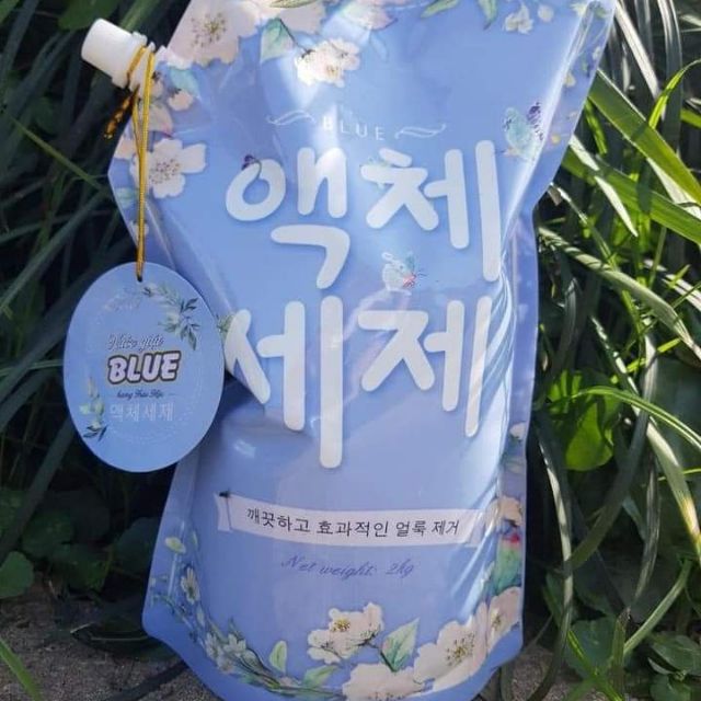 Nước giặt BLU Hàn Quốc, túi 2kg( hàng chuẩn)