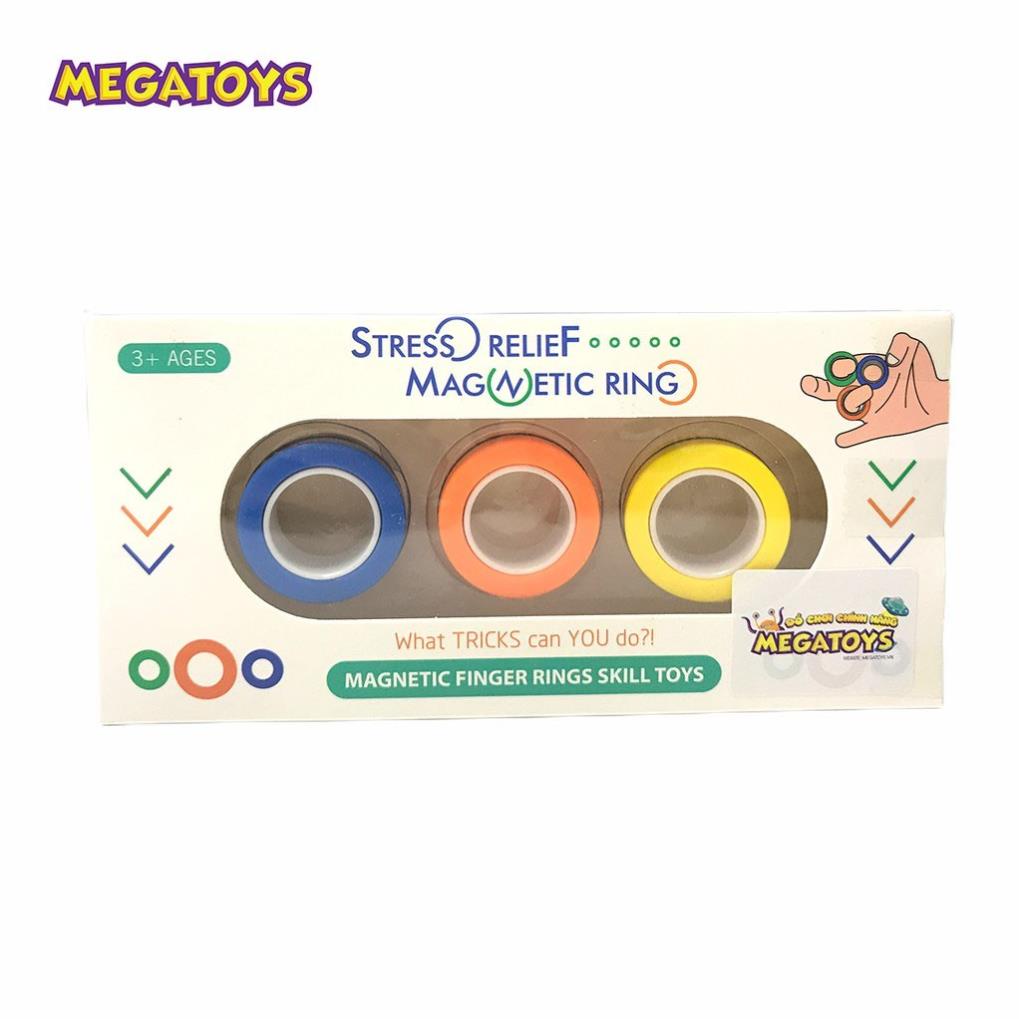Chính hãng - Bộ nhẫn Nam châm giải trí 3 màu - Xả stress 559