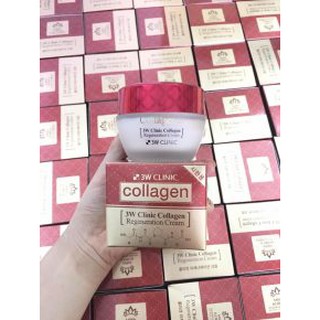 Kem Dưỡng Da Collagen 3W CLINIC Collagen (Đỏ) – Hàn Quốc