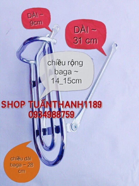 BAGA INOX XE ĐẠP TRẺ EM
