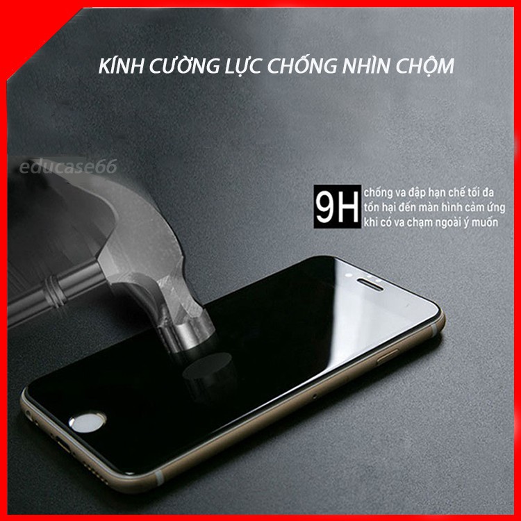 Kính Cường Lực Chống Bám Vân Tay Full Màn IPHONE X ,XS ,11 PRO ,XR , 11, XS MAX, 11 PRO MAX tặng kèm giáy lau kính