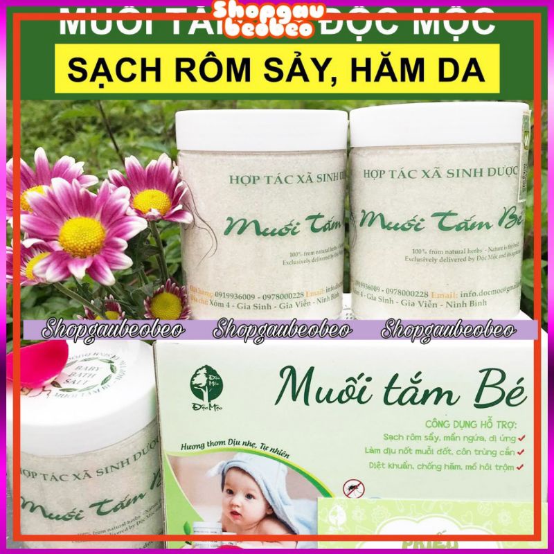 Muối tắm bé Độc Mộc - Hết rôm sảy, chàm sữa, hăm da 💥 MUA 2 HŨ CHỈ CÒN 350K 💥 Sản phẩm thay sữa tắm, dầu gội