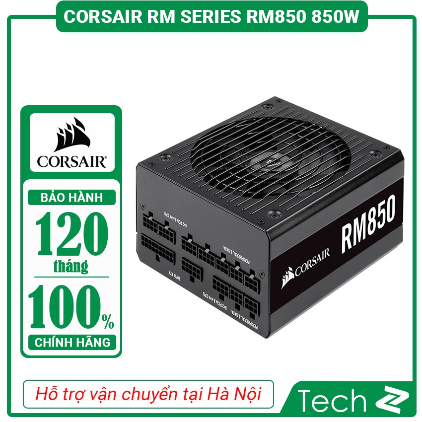 Nguồn Corsair RM Series RM850 - 850W (80 Plus Gold Certified Full Modular/Màu Đen)