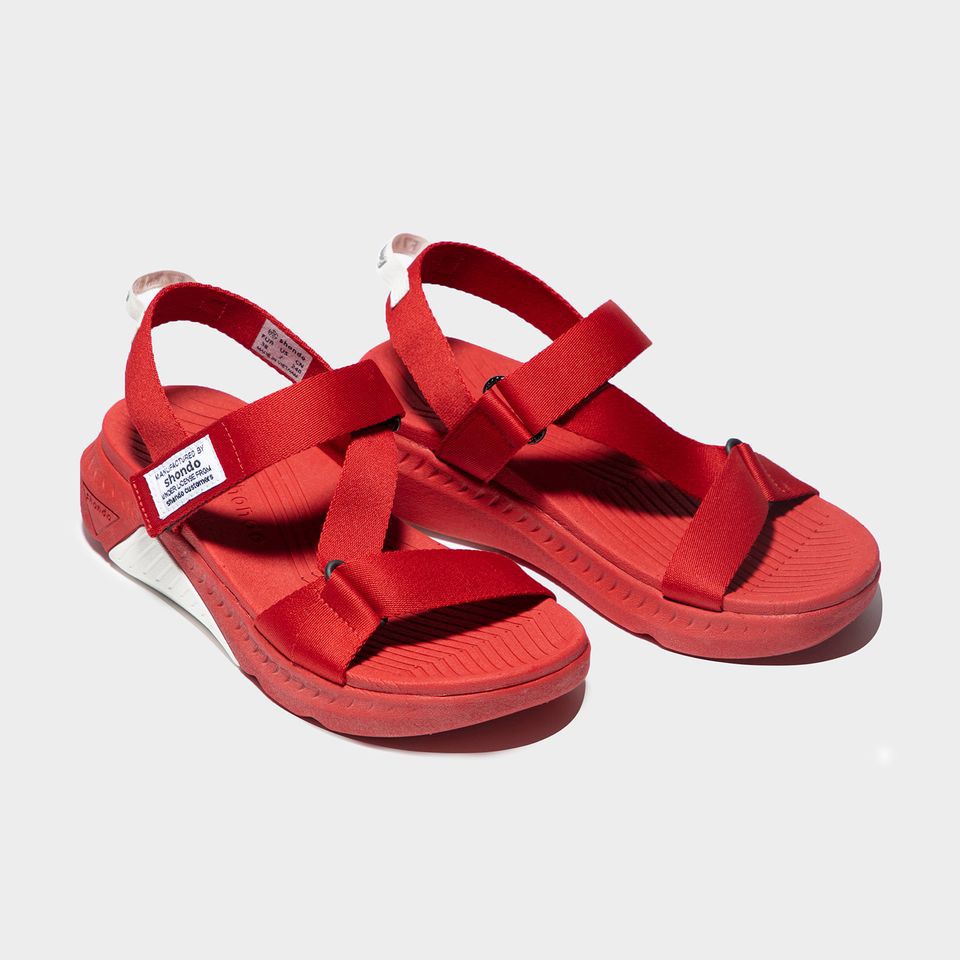 [Mua Kèm Áo Thun 0Đ] Giày Sandals SHONDO F7 Chính Hãng - F7R6262 Màu Đỏ