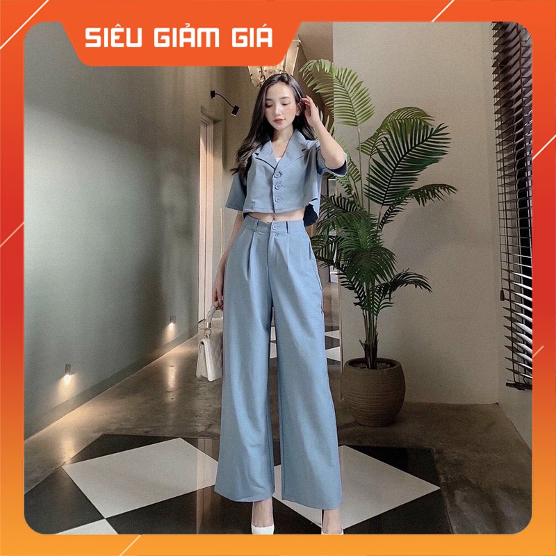 Sét Vest 3 Món Kèm Áo Dây Mix Quần Ống Sớ M3065-Teen 888