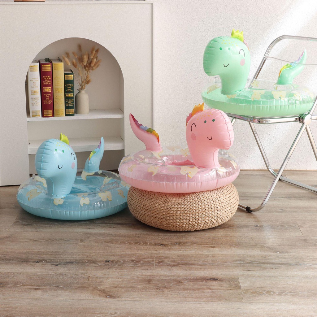 Phao Bơi Khủng Long Ins Kèm Bơm - Chống Lật An Toàn Cho Bé 0-9 Tuổi Hottrend