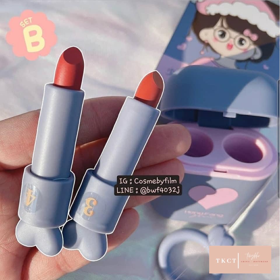 Son Hengfang Hình Airpod Tai Nghe Set 2 Cây TONGKHOCHITUE , Son Môi Cute Nội Địa Trung | BigBuy360 - bigbuy360.vn