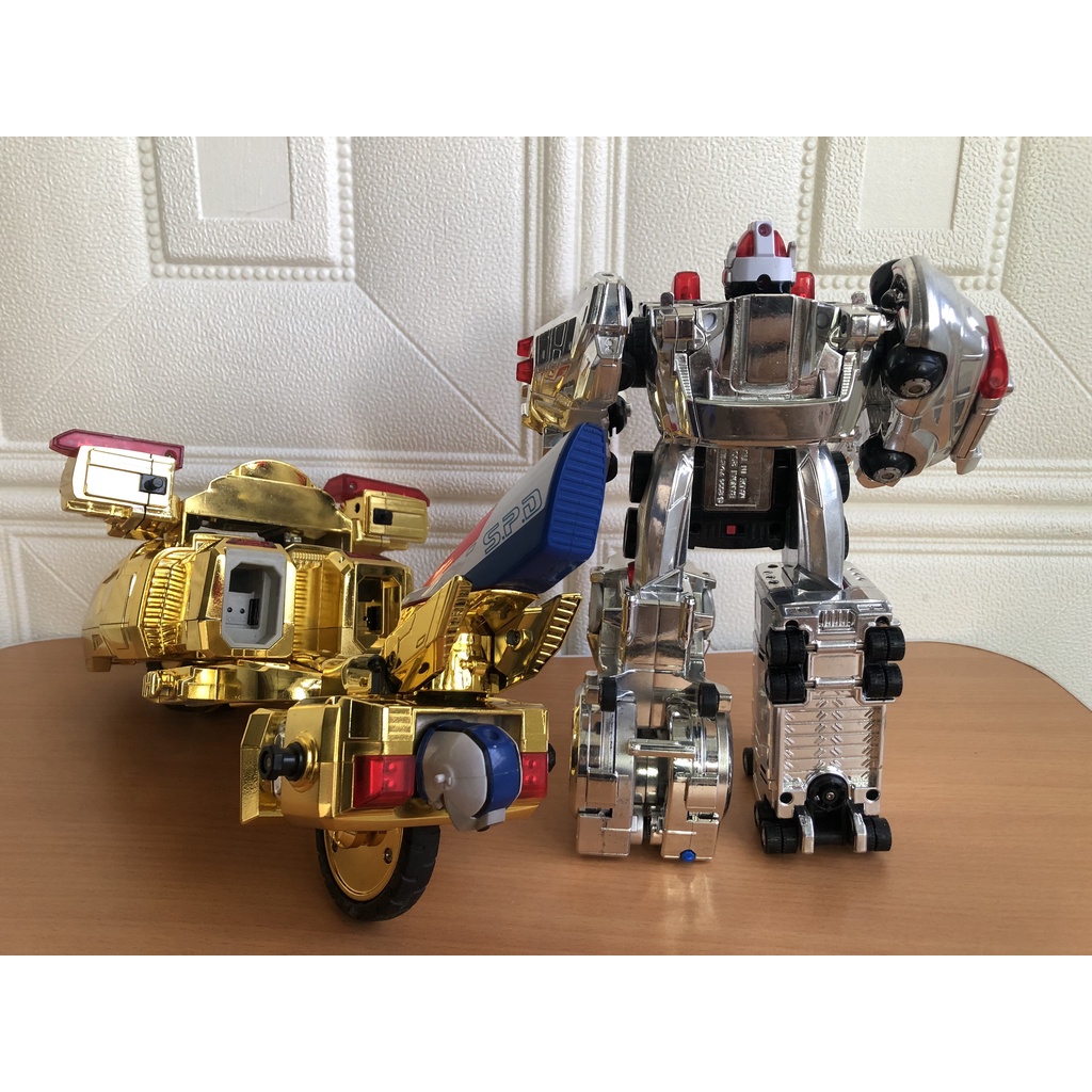 Set 2 Mô hình DX Dekarobo và dekabike SPD - Dekaranger - chính hãng Bandai