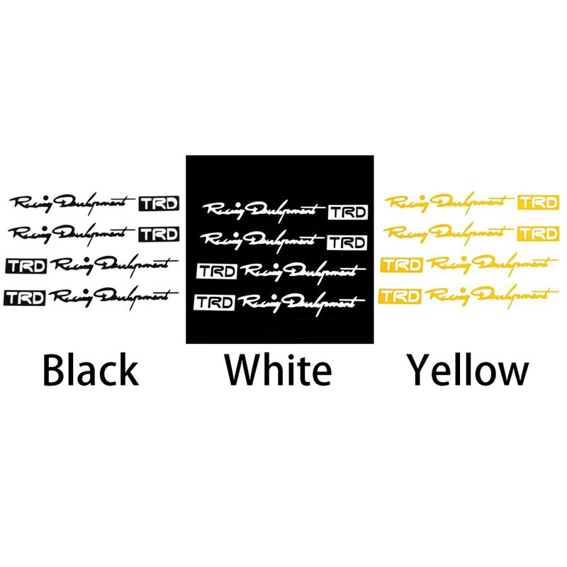 Set 4 sticker dán cửa xe ô tô TRD