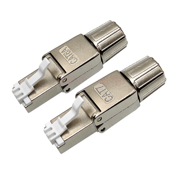 Đầu bấm hạt mạng cat6A/cat7 không dùng kìm chuẩn công nghiệp phù hợp với cáp cat6/cat6A/cat7/cat8
