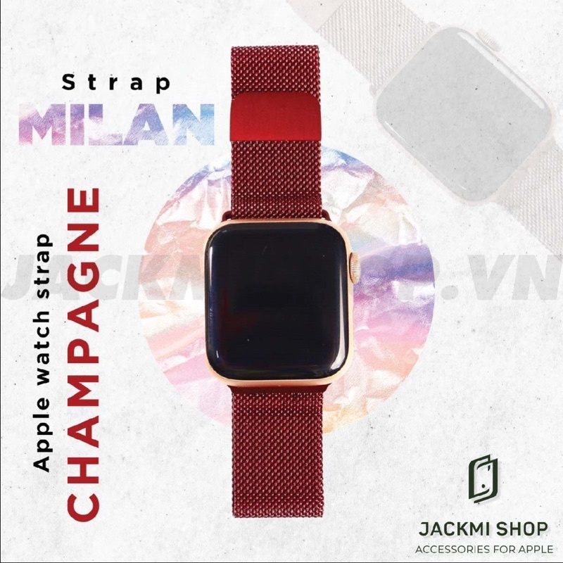 [FULL BOX] Dây Milan thép hàng Chuẩn Loại 1 cho Apple Watch series 1 2 3 4 5 6 7 size 38mm 40mm 41mm 42mm 44mm 45mm