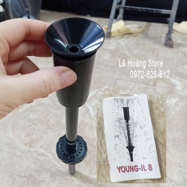 Vòi phun nước hòn non bộ tiểu cảnh hồ cá koi sân vườn 1 tầng 2 tầng dạng sen nấm dù