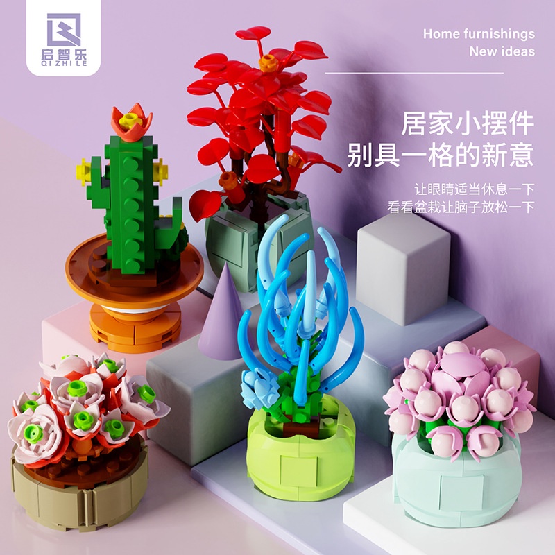 Mô Hình Chậu Hoa Bonsai Giả Dùng Trang Trí