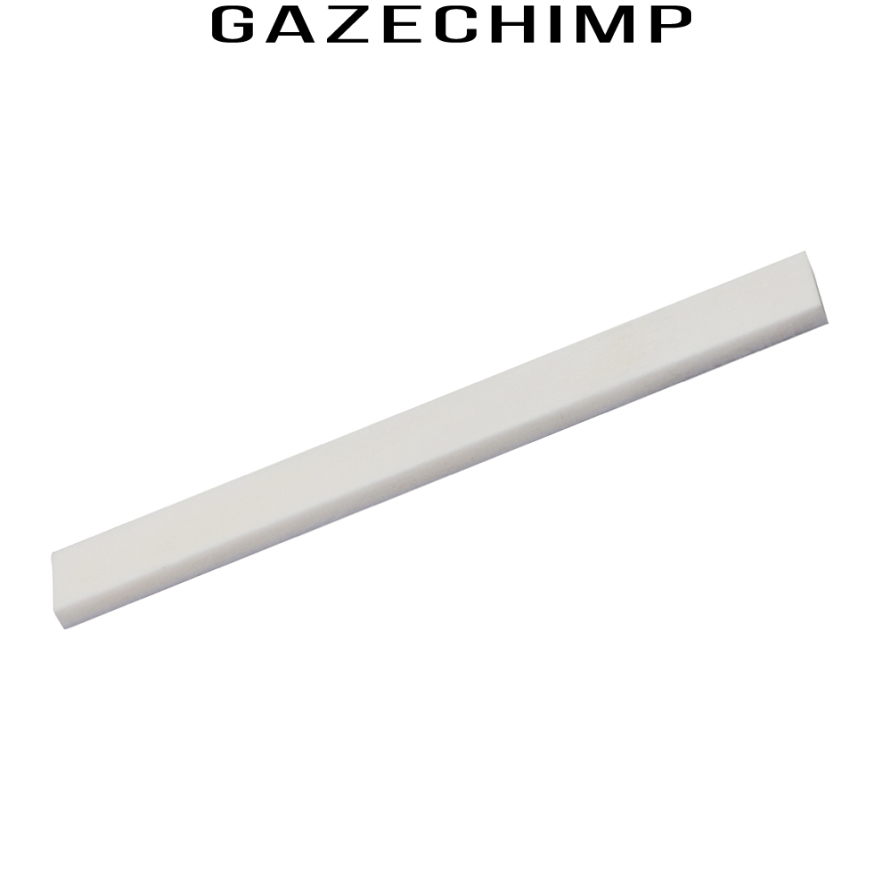 [GAZECHIMP]Beige Bone Bridge Saddle for Acoustic Guitar Replacement Parts Luthier DIY