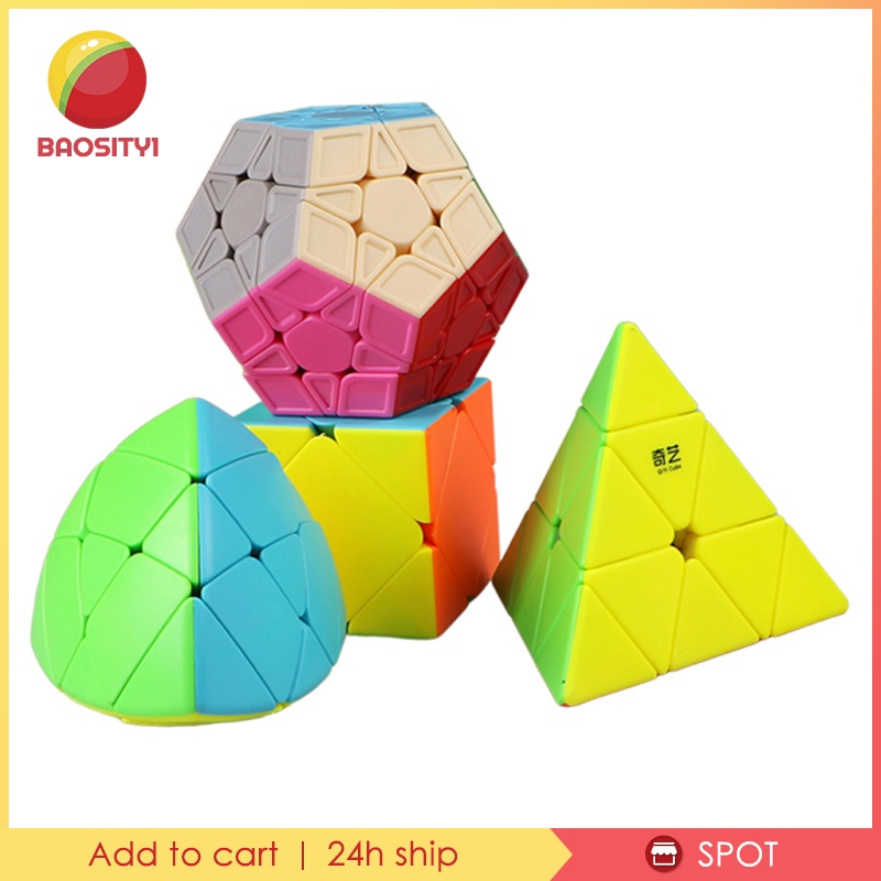 Set 1 / 4 Khối Rubik Thông Minh Mượt Mà Kiểm Tra Iq Chuyên Nghiệp Cho Bé Và Bạn Bè