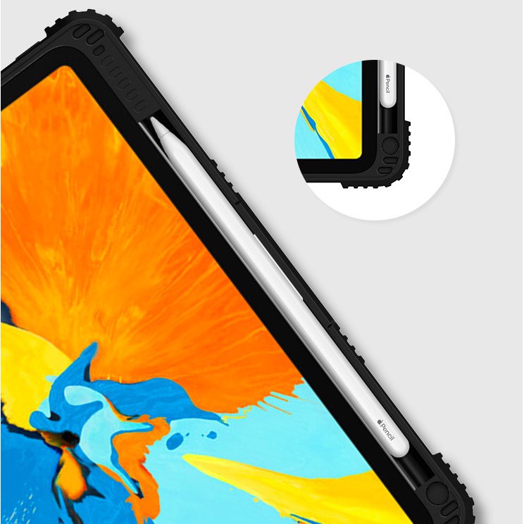 Bao da iPad mini 4/5 air1/2/3, Pro 10.5, Pro 12.9, 10.2 Pro 11 2020 chính hãng Nillkin Bumper chống sốc có ngăn đựng bút | BigBuy360 - bigbuy360.vn