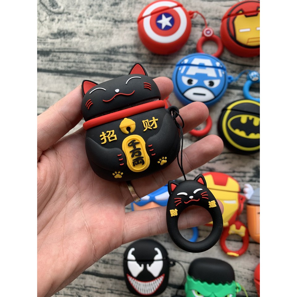 Case airpod dẻo 3D vỏ bảo airpod 1 , 2 sillicon đựng tai nghe không dây i11 i12 i18 i100 i200