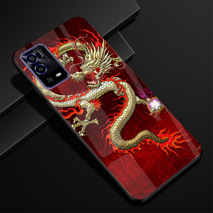 Ốp Lưng OPPO A55 mặt kính cường lực cao cấp thiết kế Độc Quyền