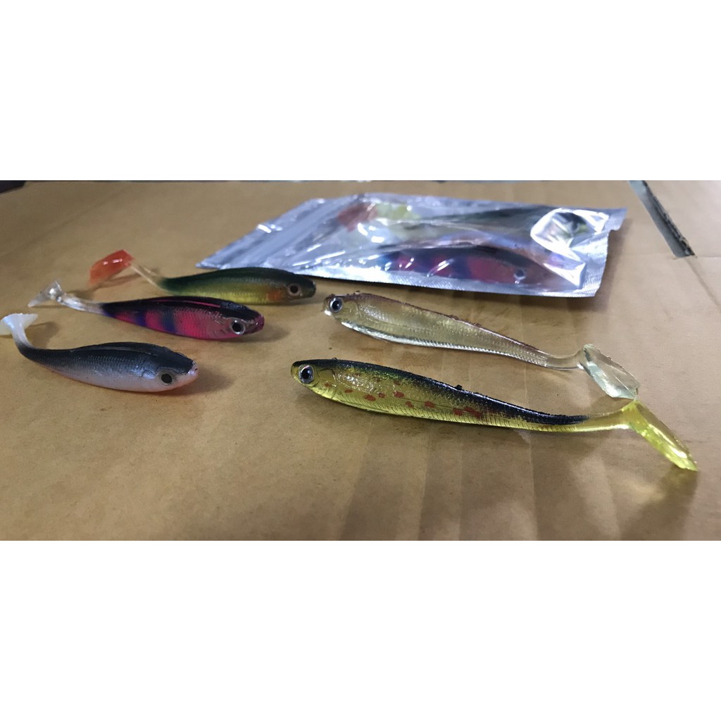 MỒI CÂU CÁ MỀM ( 1 BỊT 5 CON )