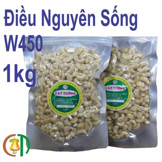 1kg hạt điều tươi nguyên hạt, hạt điều nhân trắng w450 loại 1