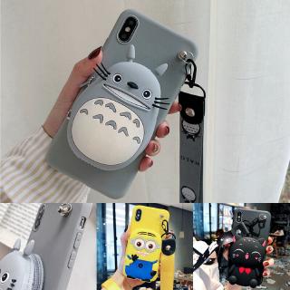 Ốp điện thoại TPU silicon phối ví dễ thương cho VIVO V15 V15 Pro V11 V11 Pro V11i Y17 Y15 Y12 Y3 Y93 Y95 Y91 Y91i Y91C