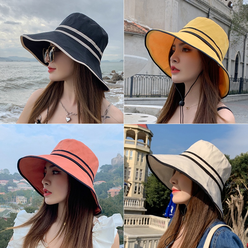 Nón tai bèo che mặt chống nắng có thể gấp gọn thời trang mùa hè phong cách Hàn Quốc dễ phối đồ cho nữ