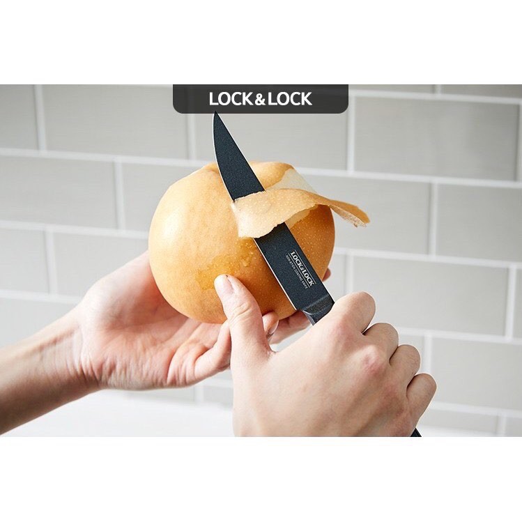 Dao gọt trái cây chống dính liền khối Lock&amp;Lock CKK314