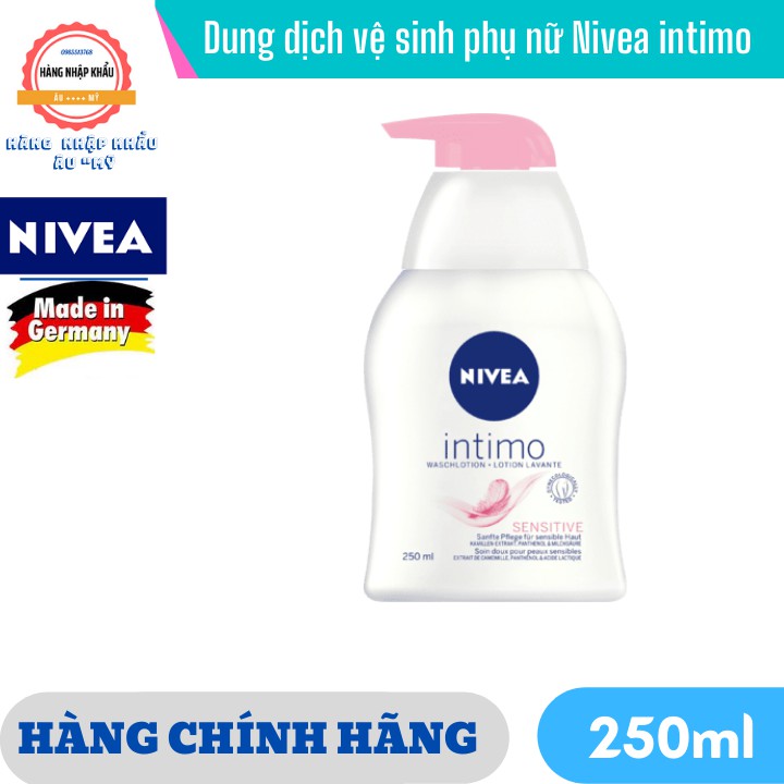 [HÀNG ĐỨC] Dung dịch vệ sinh phụ nữ Nivea intimo 250ml