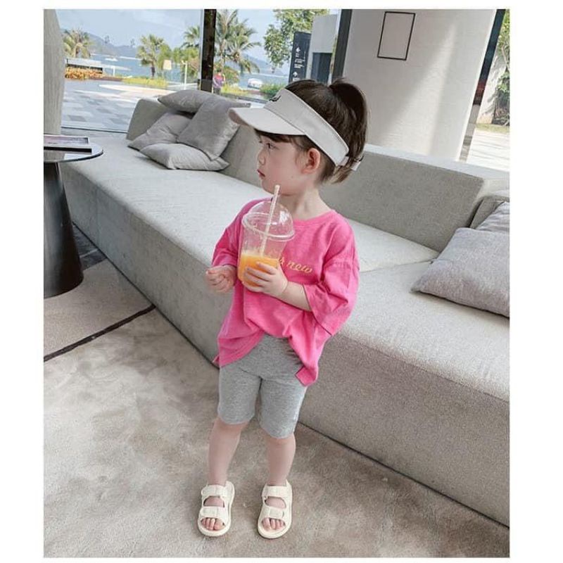 SÉT 4 QUẦN LEGGING LỬNG COTTON XUẤT DƯ BÉ GÁI