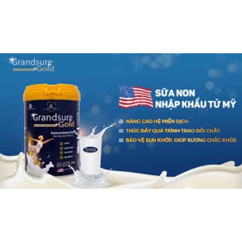 Grandsure Gold ❤️[ CHÍNH HÃNG ] ❤️  sữa non xương khớp chắc khỏe xương khớp, ngăn ngừa loãng xương, thoái hoá