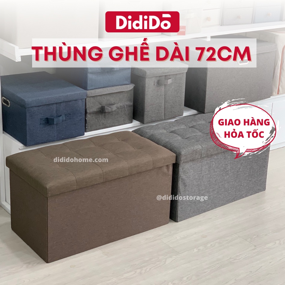Thùng đựng đồ kết hợp ghế ngồi 72cm