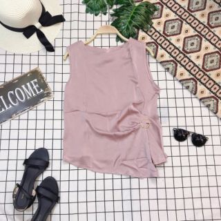 Áo lụa lệch tà siêu đẹp